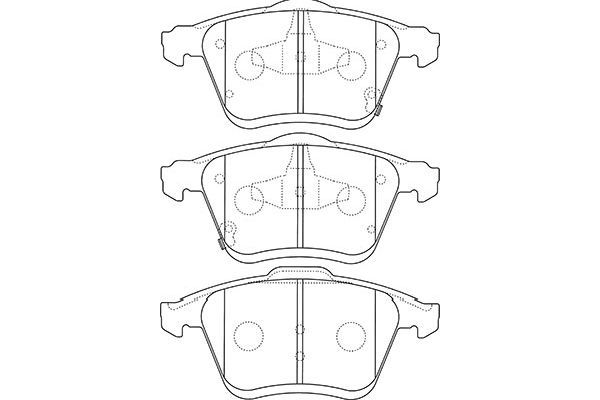 KAVO PARTS Комплект тормозных колодок, дисковый тормоз BP-4566